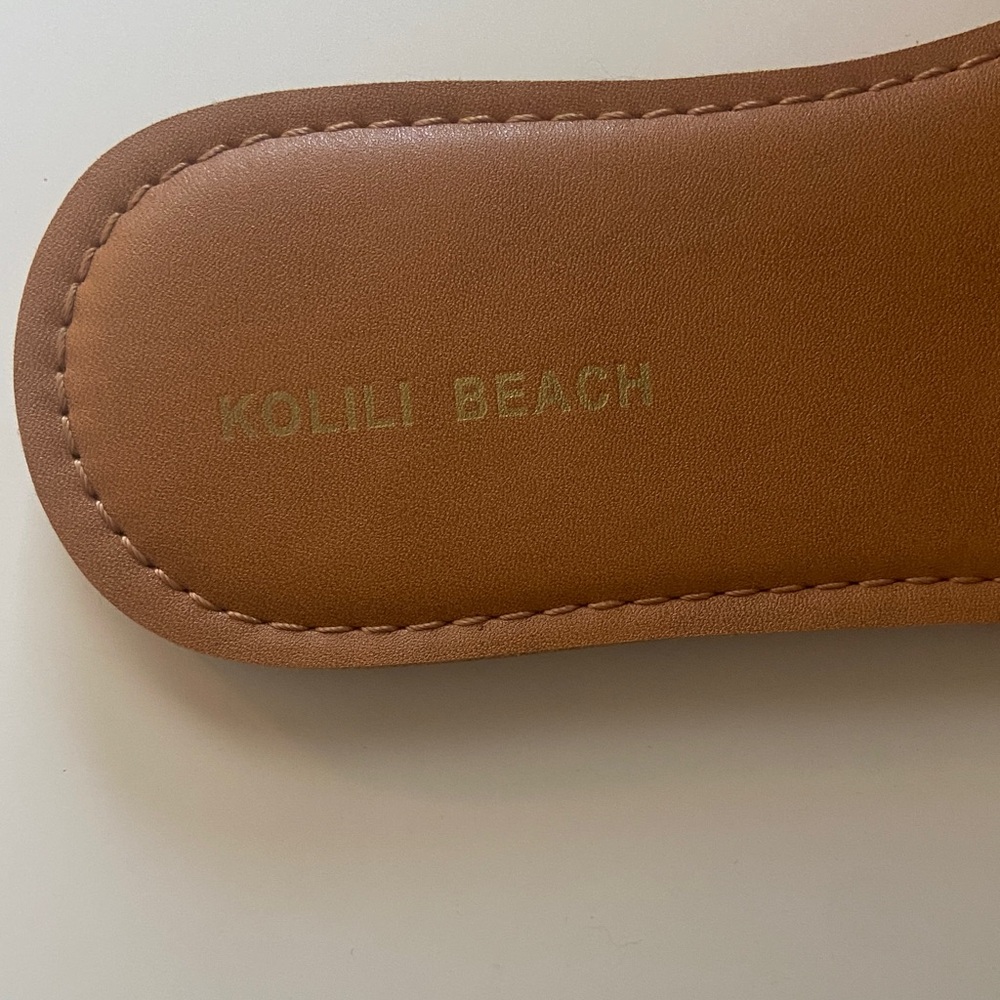 Women's Brown Slide Sandals - Picture 4 of 4